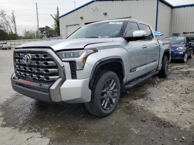 5TFNC5DB4NX004878 - 2022 TOYOTA TUNDRA CREWMAX PLATINUM SILVER photo 1