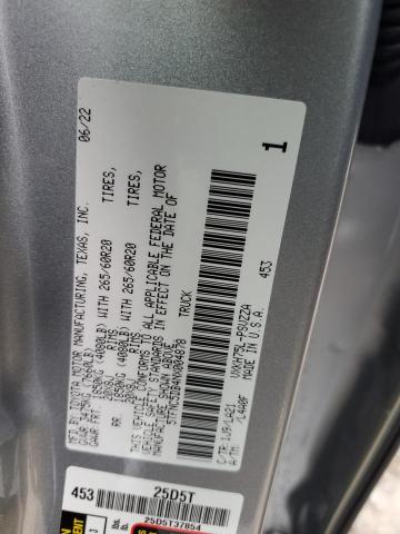 5TFNC5DB4NX004878 - 2022 TOYOTA TUNDRA CREWMAX PLATINUM Gümüş foto 12