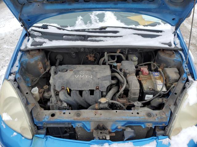 JTDJT123X50077457 - 2005 TOYOTA ECHO BLUE photo 11