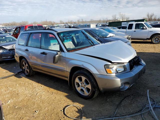 JF1SG65694H719426 - 2004 SUBARU FORESTER 2.5XS SILVER photo 4
