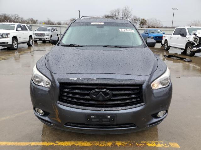 5N1CL0MN7EC517534 - 2014 INFINITI QX60 HYBRID GRAY photo 5