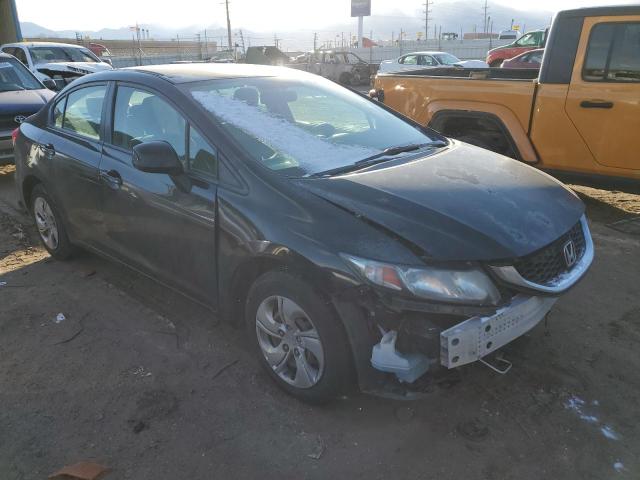 2HGFB2F57DH534750 - 2013 HONDA CIVIC LX BLACK photo 4