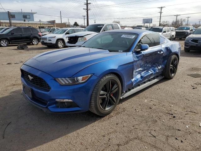 1FA6P8TH4H5247502 - 2017 FORD MUSTANG BLUE photo 1