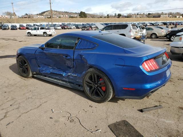 1FA6P8TH4H5247502 - 2017 FORD MUSTANG BLUE photo 2