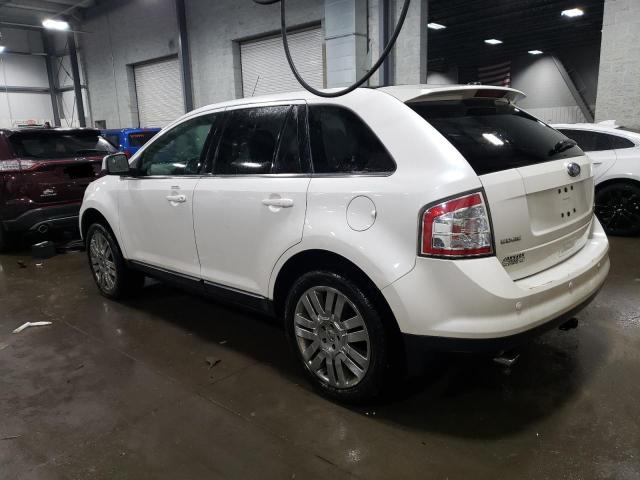 2FMDK4KC1ABA12535 - 2010 FORD EDGE LIMITED WHITE photo 2