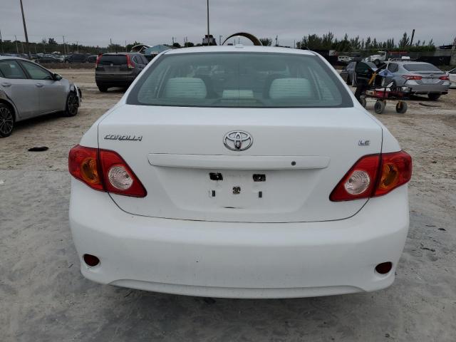 1NXBU40E09Z056876 - 2009 TOYOTA COROLLA BASE WHITE photo 6