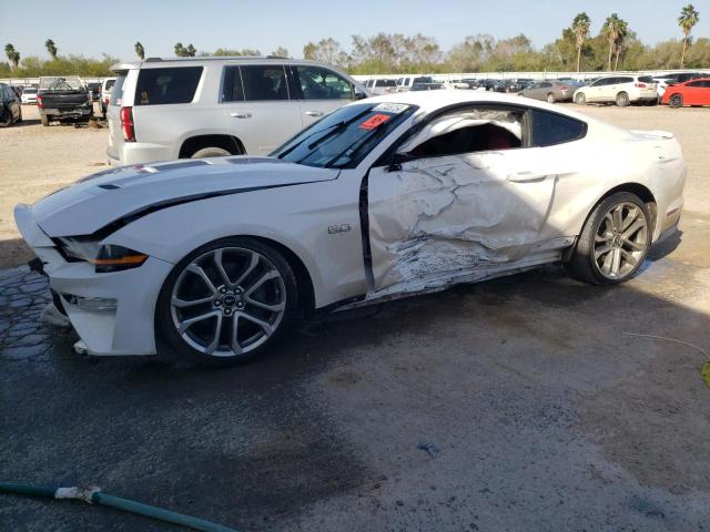 1FA6P8CFXM5106961 - 2021 FORD MUSTANG GT WHITE photo 1