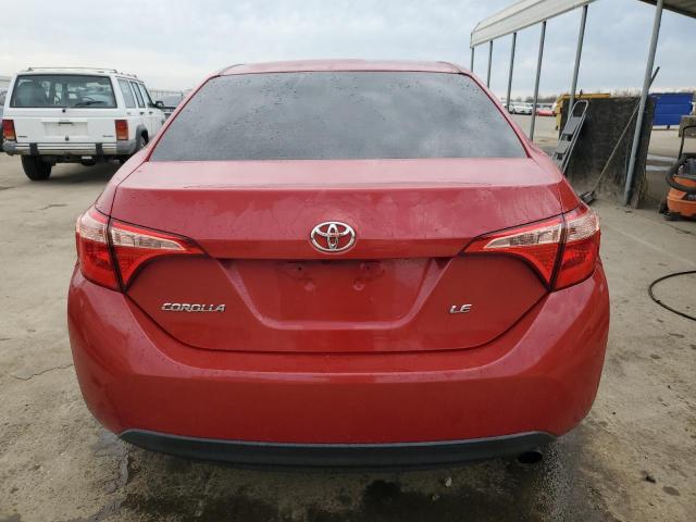 2T1BURHE3KC229668 - 2019 TOYOTA COROLLA L RED photo 6