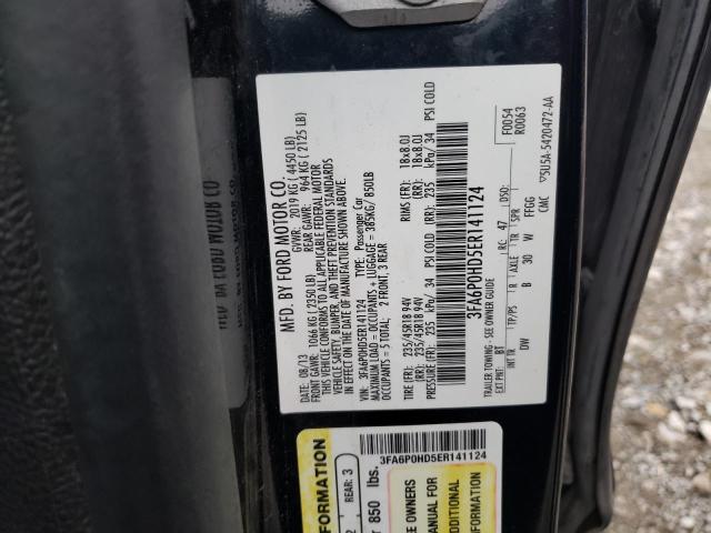 3FA6P0HD5ER141124 - 2014 FORD FUSION SE BLACK photo 13