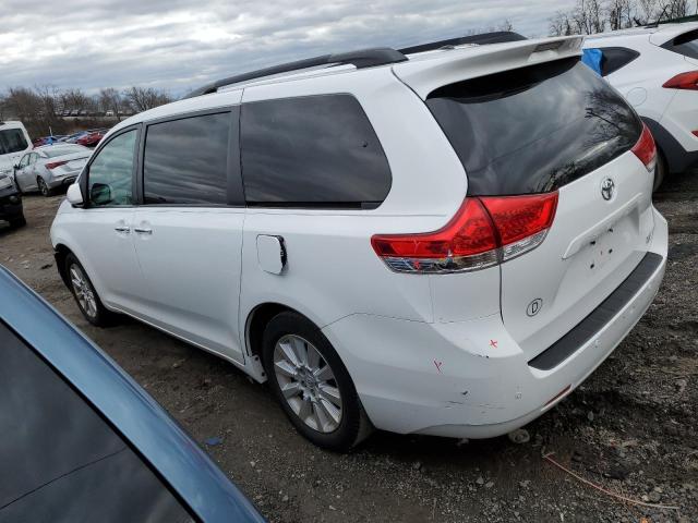 5TDDK3DC5ES090266 - 2014 TOYOTA SIENNA XLE WHITE photo 2