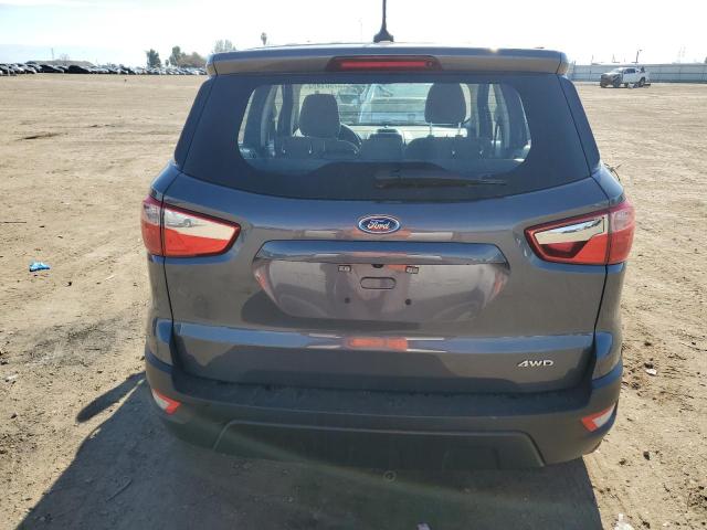 MAJ6S3FL4MC456343 - 2021 FORD ECOSPORT S GRAY photo 6