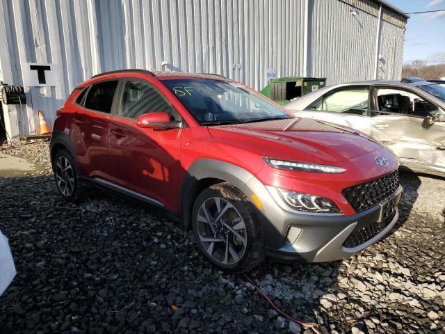 KM8K5CA33NU848406 - 2022 HYUNDAI KONA LIMITED RED photo 4