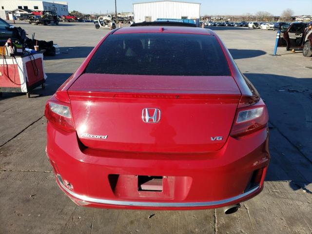 1HGCT2B84EA005580 - 2014 HONDA ACCORD EXL RED photo 6