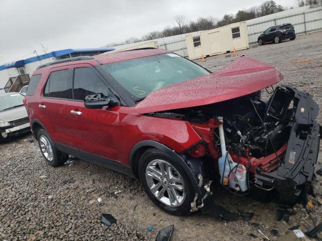 1FM5K7B86HGB27135 - 2017 FORD EXPLORER RED photo 4