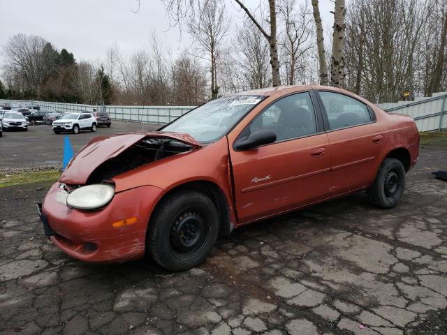 1P3ES46C6YD565642 - 2000 PLYMOUTH NEON BASE 橙色 照片 1