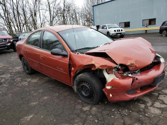 1P3ES46C6YD565642 - 2000 PLYMOUTH NEON BASE 橙色 照片 4
