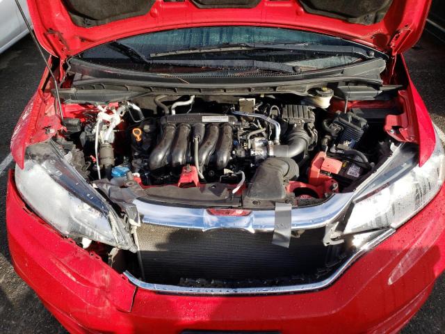 3HGGK5H44KM729939 - 2019 HONDA FIT LX RED photo 11