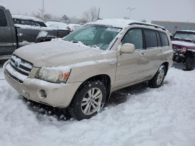 JTEEW21A560030669 - 2006 TOYOTA HIGHLANDER HYBRID GOLD photo 1