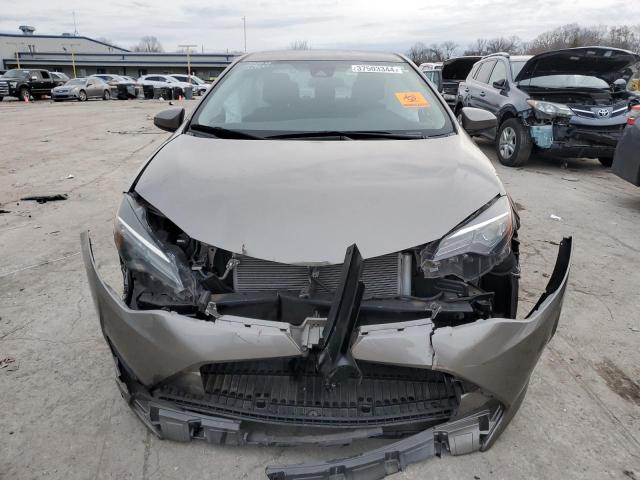 2T1BURHE7KC201484 - 2019 TOYOTA COROLLA L GRAY photo 5