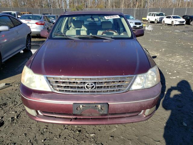 4T1BF28B04U382775 - 2004 TOYOTA AVALON XL BURGUNDY photo 5