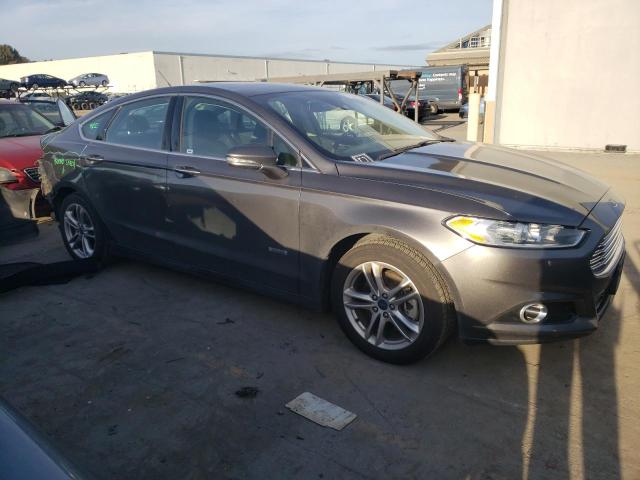 3FA6P0SU1GR357161 - 2016 FORD FUSION TITANIUM PHEV GRAY photo 4