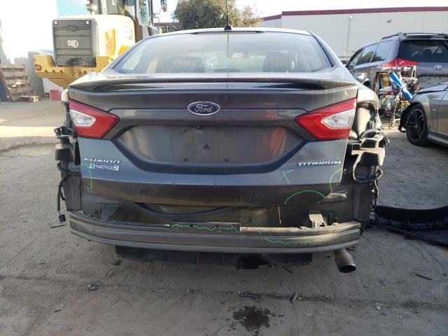 3FA6P0SU1GR357161 - 2016 FORD FUSION TITANIUM PHEV GRAY photo 6