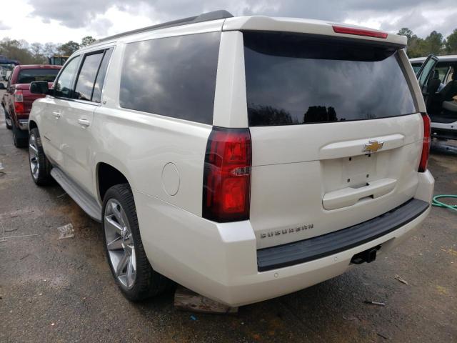 1GNSCJKC5FR145947 - 2015 CHEVROLET SUBURBAN C1500 LT WHITE photo 3