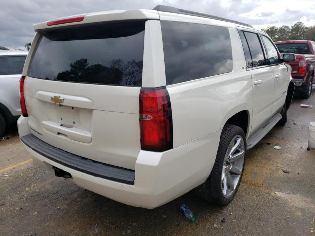 1GNSCJKC5FR145947 - 2015 CHEVROLET SUBURBAN C1500 LT WHITE photo 4