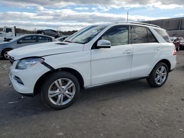 4JGDA5HB6EA395719 - 2014 MERCEDES-BENZ ML 350 4MATIC WHITE photo 1