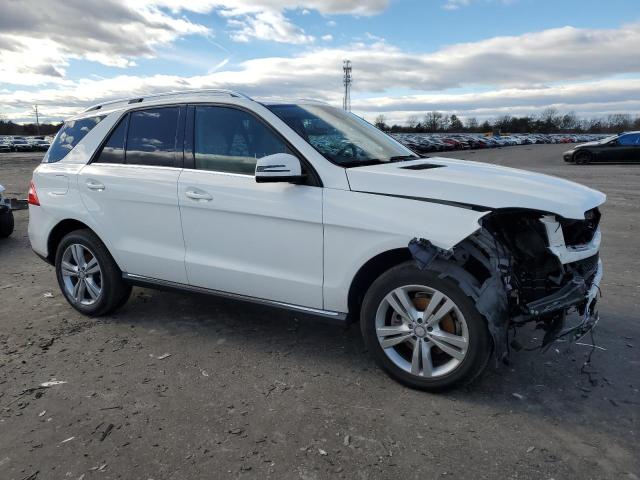 4JGDA5HB6EA395719 - 2014 MERCEDES-BENZ ML 350 4MATIC WHITE photo 4