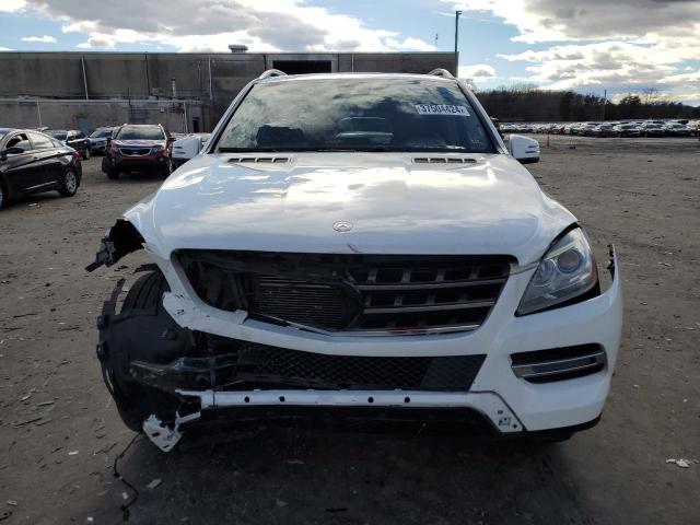 4JGDA5HB6EA395719 - 2014 MERCEDES-BENZ ML 350 4MATIC WHITE photo 5