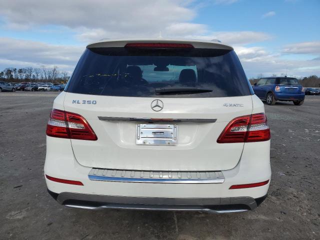 4JGDA5HB6EA395719 - 2014 MERCEDES-BENZ ML 350 4MATIC WHITE photo 6