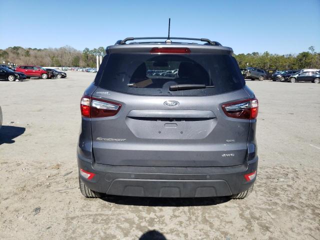 MAJ6P1CL8JC237732 - 2018 FORD ECOSPORT SES GRAY photo 6