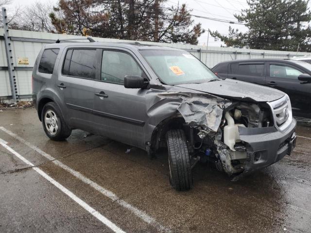 5FNYF4H21BB003914 - 2011 HONDA PILOT LX GRAY photo 4