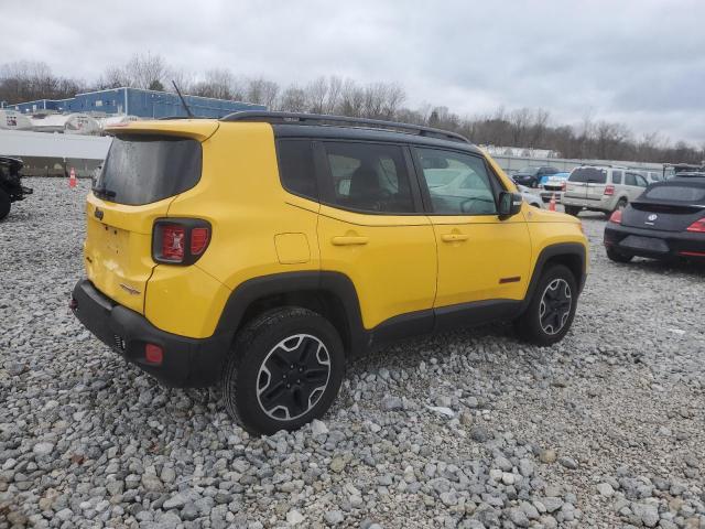 ZACCJBCB6HPG56910 - 2017 JEEP RENEGADE TRAILHAWK YELLOW photo 3