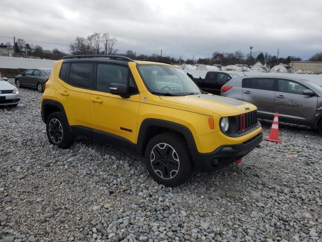 ZACCJBCB6HPG56910 - 2017 JEEP RENEGADE TRAILHAWK YELLOW photo 4