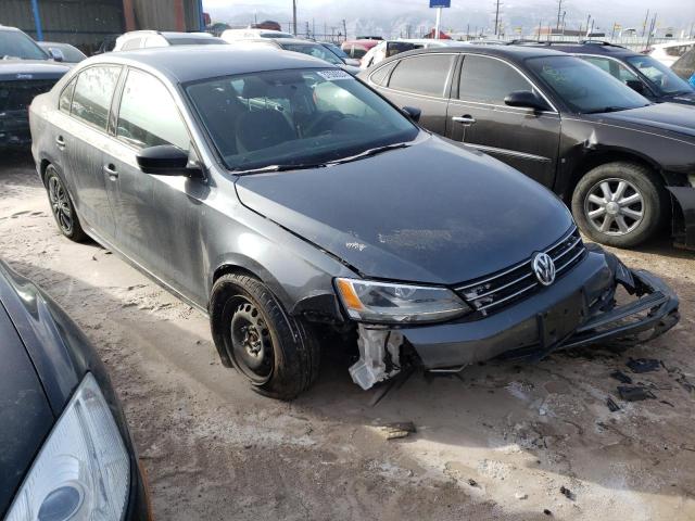 3VW2K7AJ5FM336345 - 2015 VOLKSWAGEN JETTA BASE GRAY photo 4