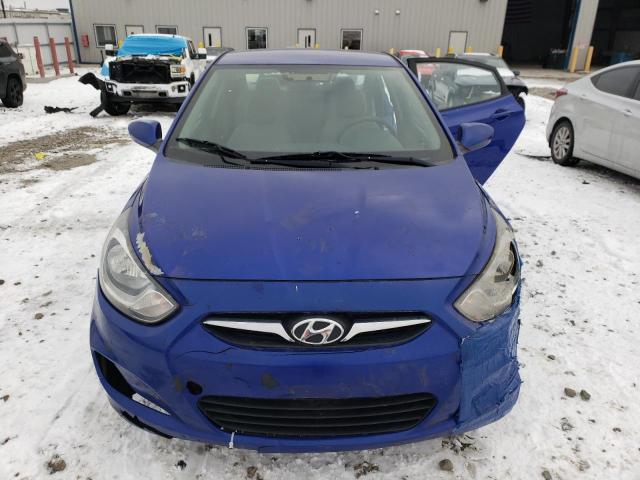 KMHCT4AE7DU363086 - 2013 HYUNDAI ACCENT GLS BLUE photo 5