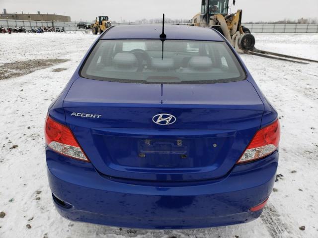 KMHCT4AE7DU363086 - 2013 HYUNDAI ACCENT GLS BLUE photo 6