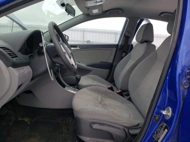 KMHCT4AE7DU363086 - 2013 HYUNDAI ACCENT GLS BLUE photo 7