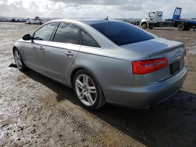 WAUGFAFC4EN110173 - 2014 AUDI A6 PREMIUM PLUS GRAY photo 2