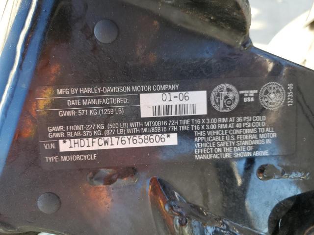 1HD1FCW176Y658606 - 2006 HARLEY-DAVIDSON FLHTCUI 白色 照片 10