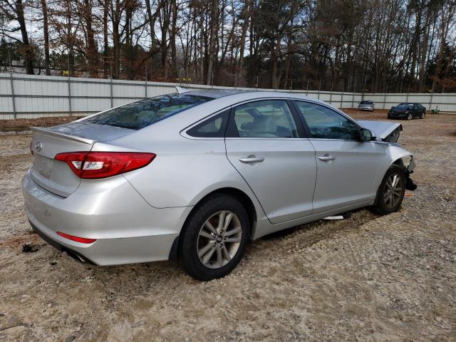 5NPE24AF6FH157814 - 2015 HYUNDAI SONATA SE SILVER photo 3