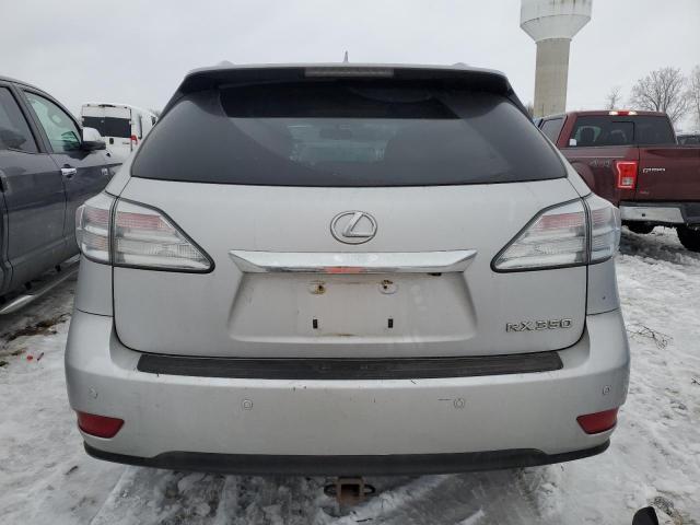 2T2BK1BA3CC132867 - 2012 LEXUS RX 350 SILVER photo 6