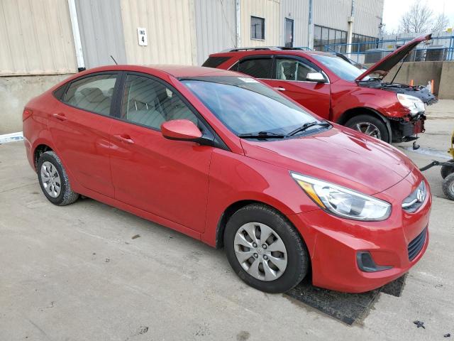 KMHCT4AE7GU080174 - 2016 HYUNDAI ACCENT SE RED photo 4