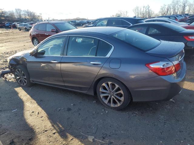 1HGCR2F52FA215398 - 2015 HONDA ACCORD SPORT GRAY photo 2