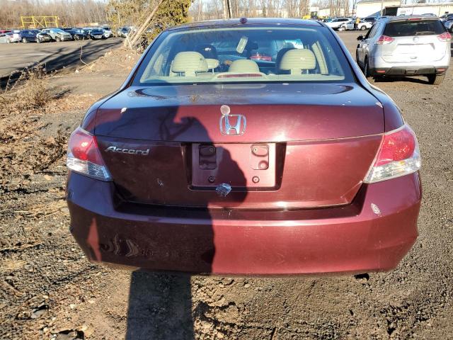 1HGCP26858A065841 - 2008 HONDA ACCORD EXL BURGUNDY photo 6