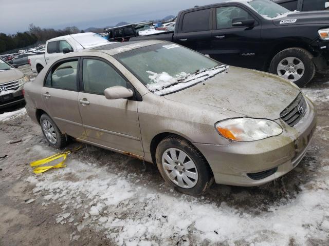 1NXBR32E43Z165793 - 2003 TOYOTA COROLLA CE TAN photo 4