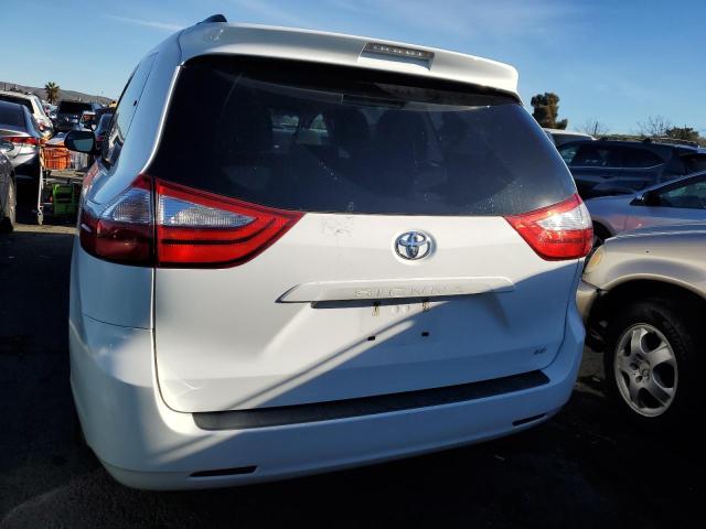 5TDKK3DC1GS722920 - 2016 TOYOTA SIENNA LE WHITE photo 6