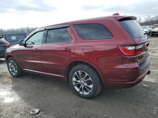 1C4RDJDG4KC663775 - 2019 DODGE DURANGO GT BURGUNDY photo 2